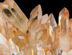 Tangerine Quartz Crystal Cluster - Madagascar #58831-2